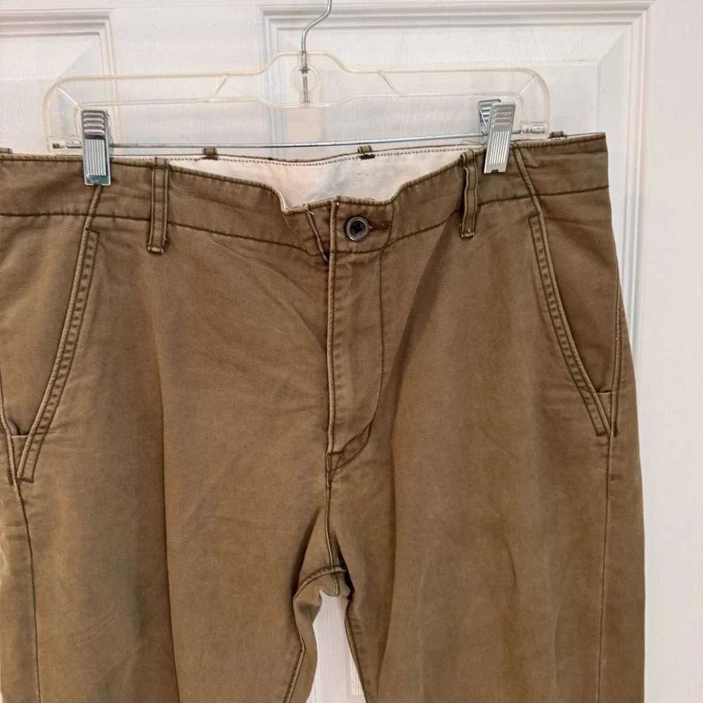 Levis Tab Twills Jeans Men's 34x34  Green Straight 100% Cotton Flap‎ Pockets